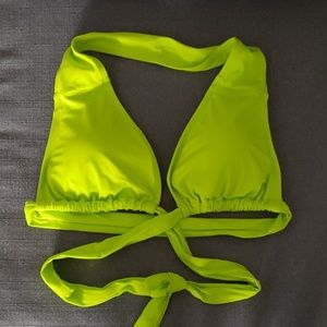 Swimsuit top line green
